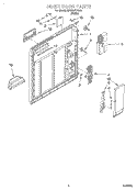 INNER DOOR Diagram and Parts List for DP920PFGQ4  Whirlpool Dishwasher