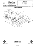 CONSOLE Diagram and Parts List for DU4000XR1  Whirlpool Dishwasher