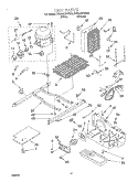 UNIT Diagram and Parts List for RS22AQXGN00  Roper Refrigerator