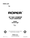 SECTION Diagram and Parts List for CGX310VX0  Whirlpool Cooktop