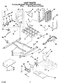 UNIT PARTS Diagram and Parts List for ES5LHAXSQ01  Whirlpool Refrigerator