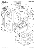 SECTION Diagram and Parts List for LEL8858EQ2  Whirlpool Dryer