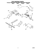 TOP VENTING PARTS, OPTIONAL PARTS Diagram and Parts List for YKERA807PC02  KitchenAid Range