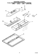 CONTROL PARTS Diagram and Parts List for GC3SHEXNT03  Whirlpool Refrigerator