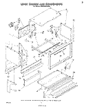 UPPER CHASSIS AND COMPONENTS Diagram and Parts List for RM955PXLW0  Whirlpool Microwave Oven Combo