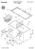 SECTION Diagram and Parts List for TCF1510EW06  Whirlpool Freezer
