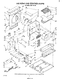 AIR FLOW AND CONTROL, LIT/OPTIONAL Diagram and Parts List for AHF19140  Whirlpool Air Conditioner