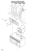 INSTALLATION Diagram and Parts List for TMH14XLB0  Estate Microwave