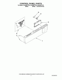 CONTROL PANEL PARTS Diagram and Parts List for GU3200XTVY2  Whirlpool Dishwasher