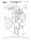 TOP AND CABINET PARTS Diagram and Parts List for WTW6300WW0  Whirlpool Washer