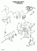 UPPER UNIT PARTS Diagram and Parts List for KBRO36FTX03  KitchenAid Refrigerator