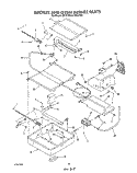 BROILER AND OVEN BURNER Diagram and Parts List for S8757^2  Whirlpool Range