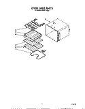 OVEN LINER Diagram and Parts List for KEBI271WBL1  KitchenAid Wall Oven