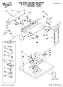 TOP AND CONSOLE, LITERATURE Diagram and Parts List for LGR5700KT0  Whirlpool Dryer