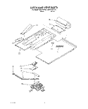 LATCH AND VENT, OPTIONAL Diagram and Parts List for KEBI100YBL3  KitchenAid Wall Oven