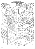 LINER Diagram and Parts List for KTRS19KDAL00  KitchenAid Refrigerator