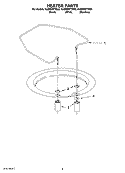 HEATER PARTS Diagram and Parts List for KUDE03FTBL0  KitchenAid Dishwasher