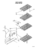 UNIT Diagram and Parts List for EV150FXAN00  Whirlpool Freezer