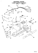 CONTROL Diagram and Parts List for KSRD27FKBT01  KitchenAid Refrigerator