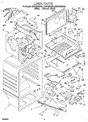 LINER Diagram and Parts List for ET21DMXDW02  Whirlpool Refrigerator