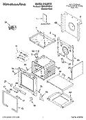 OVEN PARTS Diagram and Parts List for KDRP407HSS12  KitchenAid Range