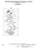 SURFACE UNIT 889-1 (242903) , LITERATURE Diagram and Parts List for RS576PXL1  Whirlpool Range