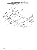 COOKTOP BURNER Diagram and Parts List for KGST307HBT9  KitchenAid Range