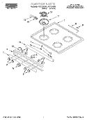 COOKTOP Diagram and Parts List for FEP210EN2  Roper Range