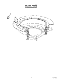 HEATER Diagram and Parts List for KUDA220TWH1  KitchenAid Dishwasher