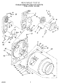 BULKHEAD, LIT/OPTIONAL Diagram and Parts List for CG2951XYG3  Whirlpool Dryer