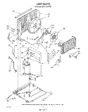 UNIT Diagram and Parts List for BHAC1200XS0  Whirlpool Air Conditioner