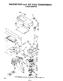 MAGNETRON AND AIR FLOW Diagram and Parts List for RHM973PP0  Whirlpool Range