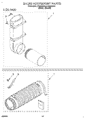 SALES ACCESSORY Diagram and Parts List for LTG5243BW1  Whirlpool Washer Dryer Combo