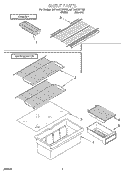 SHELF Diagram and Parts List for 8ET14GKXFN02  Whirlpool Refrigerator