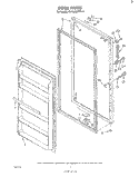 DOOR , LIT/OPTIONAL Diagram and Parts List for EV15HKXRW1  Whirlpool Freezer
