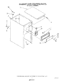 CABINET AND CONTROL Diagram and Parts List for TF4600XTP2  Whirlpool Trash Compactor