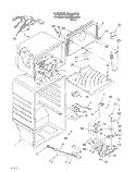 LINER Diagram and Parts List for 3XARG457WP03  Whirlpool Refrigerator