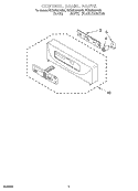 CONTROL PANEL PARTS Diagram and Parts List for YKEMS307GW2  KitchenAid Microwave Oven Combo