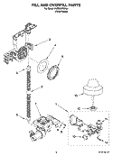 FILL AND OVERFILL PARTS Diagram and Parts List for KUDS02FSPA4  KitchenAid Dishwasher