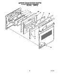 UPPER OVEN DOOR Diagram and Parts List for KEBI200YBL3  KitchenAid Wall Oven