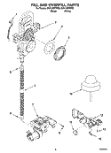 FILL AND OVERFILL PARTS Diagram and Parts List for DU1148XTPQ9  Whirlpool Dishwasher