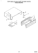 TOP GRILLE AND UNIT COVER Diagram and Parts List for KSSS36QDX02  KitchenAid Refrigerator