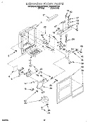 DISPENSER FRONT Diagram and Parts List for RS25AWXBW01  Roper Refrigerator