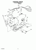 CONTROL PARTS, OPTIONAL PARTS (NOT INCLUDED) Diagram and Parts List for 8ED5FHKXVY00  Whirlpool Refrigerator
