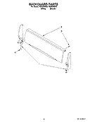 BACKGUARD PARTS Diagram and Parts List for TGP305RW3  Estate Range