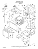OVEN PARTS Diagram and Parts List for KGRS807XSP01  KitchenAid Range
