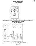 WATER PUMP , MISCELLANEOUS Diagram and Parts List for LA3800XPW0  Whirlpool Washer