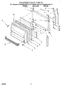 FREEZER DOOR Diagram and Parts List for KTRS22KAAL10  KitchenAid Refrigerator