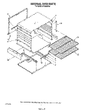 INTERNAL OVEN Diagram and Parts List for SF332BSRW1  Whirlpool Range