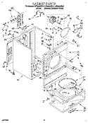 SECTION Diagram and Parts List for LER6634BW1  Whirlpool Dryer